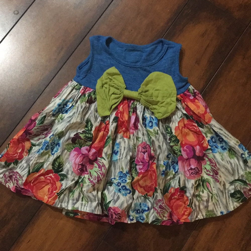 Persnickety floral top with white bloomer bottoms